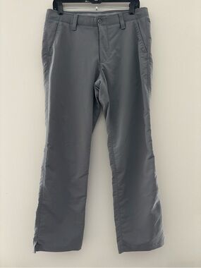 Under Armour Gray Straight Leg Performance Pants Athletic Golf Pants 34x30